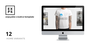EXPOSE 创意作品展示 HTML5模板-蟹程序