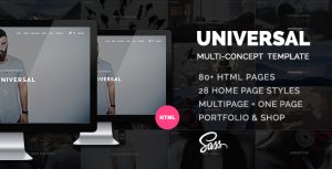 Universal - 智能多用途html5模板-蟹程序