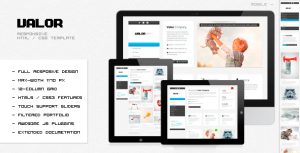 VALOR v1.1 - 响应式HTML模板-蟹程序