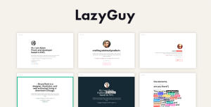 LazyGuy - 用户登陆页面HTML模板-蟹程序