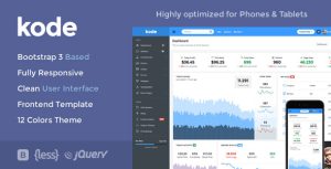 Kode 管理面板 HTML5模板-蟹程序