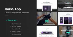 Horse App v1.0 - App应用程序HTML5模板-蟹程序