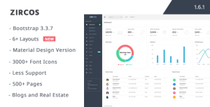Zircos v1.6.1 - 响应式后台管理HTML5模板-蟹程序