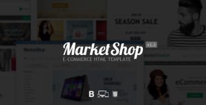MarketShop 购物商城 html模板-蟹程序