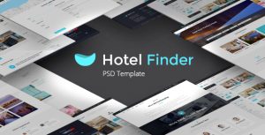 Hotel Finder v1.1 - 酒店在线预订HTML网站模板-蟹程序
