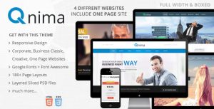 自适应 Qnima 多用途 HTML5模板-蟹程序