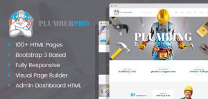 PlumberPro - 杂工/水管工服务HTML模板-蟹程序