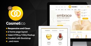 Cosmetico - 现代美容店HTML模板-蟹程序