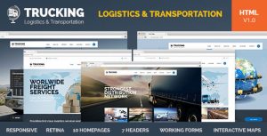 Trucking 物流速运 HTML5模板-蟹程序