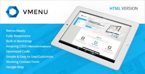 Vertical Menu 多用途 HTML模板-蟹程序