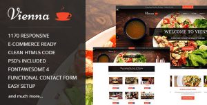 Vienna 餐饮美食 HTML5模板-蟹程序
