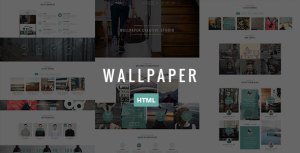 Wallpaper 多用途 HTML模板-蟹程序