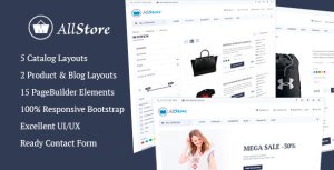 AllStore - 多用途电子商务HTML模板-蟹程序
