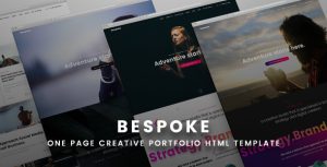 Bespoke - 创意单页HTML模板-蟹程序