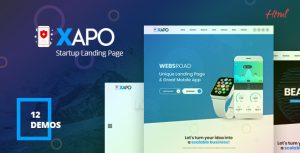 Xapo - 响应式着陆页HTML5模板-蟹程序