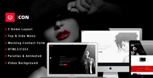 iCon - 单页视差HTML5模板-蟹程序