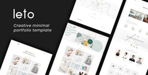 Leto - 创意迷你作品展示HTML模板-蟹程序