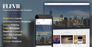 Flevr - 商业网站HTML模板-蟹程序