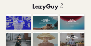 LazyGuy 2 - 个人着陆页HTML模板-蟹程序