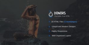 Donors - 政府公益HTML模板-蟹程序