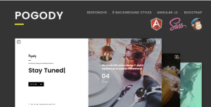 Pogody 响应式即将到来HTML模板-蟹程序