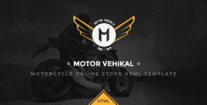 Motor Vehikal摩托车网上商店HTML模板-蟹程序