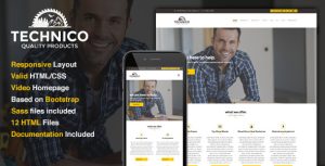 Technico - 企业商务HTML模板-蟹程序