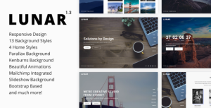 Lunar v1.3 - 响应式倒计时HTML模板-蟹程序