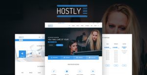 HOSTLY - 响应式主机域名HTML5模板-蟹程序