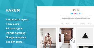 Harem - 响应式作品展示HTML5模板-蟹程序