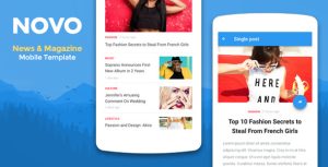 Novo - 新闻/杂志手机HTML模板-蟹程序