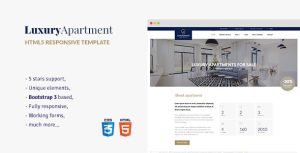 Luxury Apartment v1.3 - 房产公寓HTML5模板-蟹程序