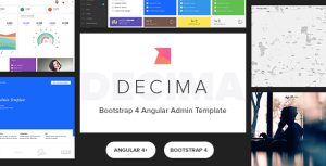 Decima v2.1.0 - Bootstrap 4 后台管理HTML5模板-蟹程序
