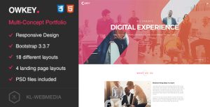 Owkey - 多用途HTML5模板-蟹程序