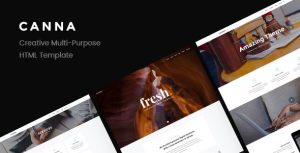 Canna - 创意多用途HTML5模板-蟹程序