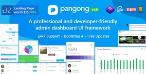 Pangong - Bootstrap 4管理仪表板+ UI工具包 - v1.2-蟹程序