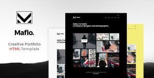 Maflo - 作品展示HTML模板-蟹程序