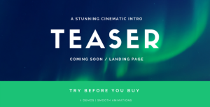 Cinematic Intro 即将推出HTML模板-蟹程序