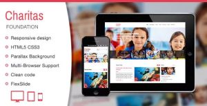 Charitas - 慈善基金HTML模板-蟹程序
