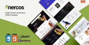 Enercos - 单品电子商务HTML5模板-蟹程序