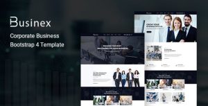 Businex - 企业公司Bootstrap4模板-蟹程序