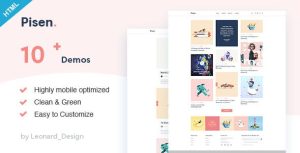 Pisend - 极简主义博客HTML5模板-蟹程序