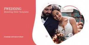 Foxewedding - 美丽婚礼活动HTML模板-蟹程序