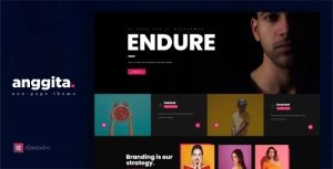 Anggita - 单页作品展示HTML模板-蟹程序