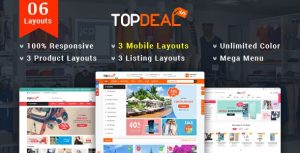 TopDeal - 响应式多用途HTML 5模板-蟹程序