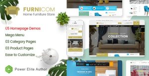 Furnicom - 响应式家具HTML模板-蟹程序