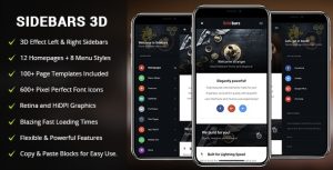 SideBars 3D Mobile 移动端3D侧边栏HTML模板-蟹程序