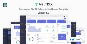 Veltrix - MVC5 后台管理面板HTML模板-蟹程序