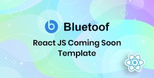 Bluetoof - React JS 即将推出网站维护倒计时HTML模板-蟹程序