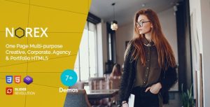Norex - 单页视差效果网站HTML模板 - v1.0-蟹程序
